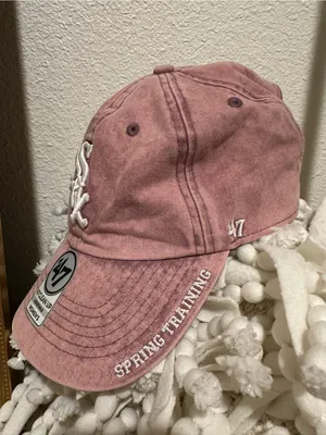 47 Brand CHICAGO WHITE SOX Well Worn Raised Chain Cap Pink Washed Women’s thumbnail 3