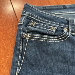 Miss Me Rhinestone Embellished Straight Denim‎ Jeans size 29 thumbnail 12