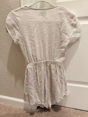 Princess Polly Tie Front Romper Beige Ragnar thumbnail 4
