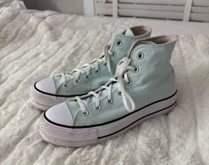 Turquoise Teal Platform Converse Men’s 7.5 Women’s 9 thumbnail 3