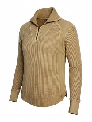 Free People FP One Ashton Zip Thermal Long Sleeve Pullover Top thumbnail 1
