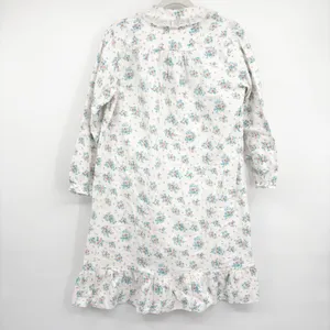 The Vermont Country Store Womens Floral Cotton Cottagecore‎ Flannel Nightgown M thumbnail 7