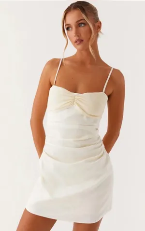 NEW Peppermayo Last Summer Mini Dress - Ivory 4 thumbnail 1