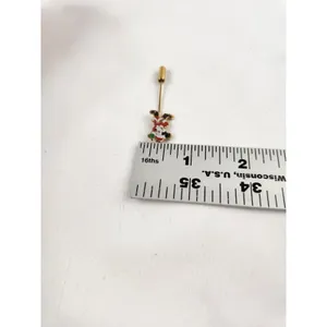 Vintage Walt DISNEY Mickey Mouse Stick Pin‎ Lapel Santa Christmas Holiday thumbnail 4