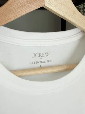 J. Crew Essential Crewneck Cotton Tee Shirt thumbnail 3