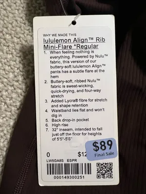 Lululemon Align Rib Mini Flare Leggings thumbnail 4