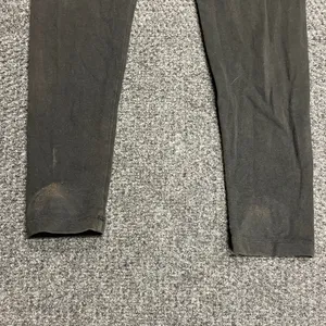 Victoria's Secret PINK Black Lace Silver Sparkle fold over leggings pants Y2K Sm thumbnail 3