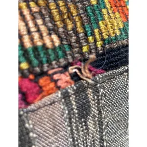 Tapestry Boho Woven Shoulder Bag Floral Fringe Multicolor thumbnail 8