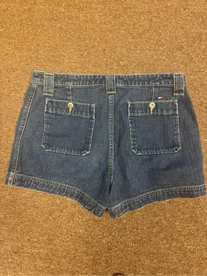 Vintage Tommy Hilfiger Denim Shorts Size 12 High Rise Classic Blue EUC thumbnail 6