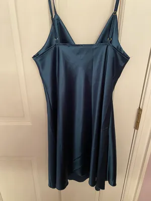 Blue Satin Dress thumbnail 3