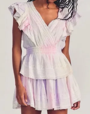 Love Shack Fancy Gwen Dress Tie-Dye thumbnail 1