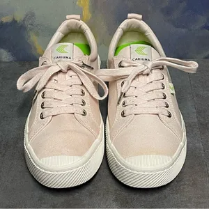 Cariuma Light Pink Canvas OCA Low Cut Women's Sneakers Size 10 thumbnail 5