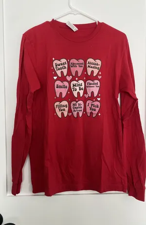 Bella Canvas Dental Valentines Shirt thumbnail 1