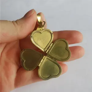 Love Locket Heart Shaped Locket Necklace 4-layer Photo Necklace Jewelry - Gift thumbnail 4