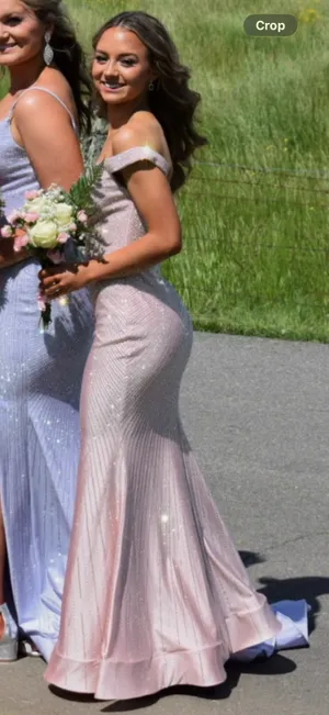 Prom Dress Sherri Hill Pink Sequin thumbnail 2
