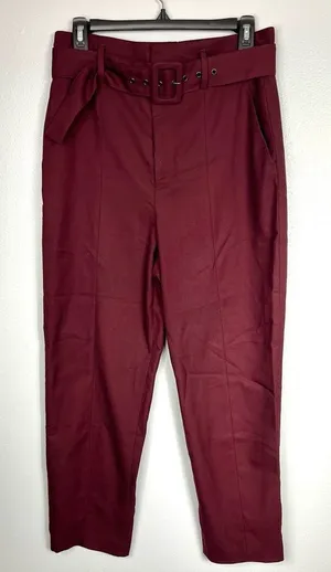 Zara Belted Skinny‎ Cut Pants thumbnail 1