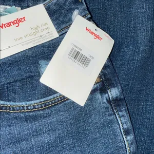 NWT Wrangler High Rise True Straight Crop Jeans Size 14/32 thumbnail 8