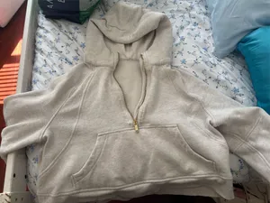 grey and gold half zip Gray Size M thumbnail 2