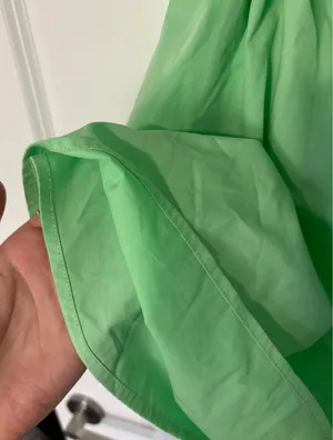 Beginning Boutique Cannes Green Puff Spring Mini Dress thumbnail 6