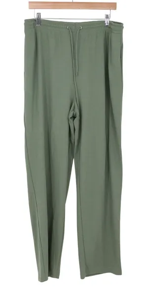 Hasting & Smith Sweatpants Womens L Green Straight Leg Average NEW thumbnail 1