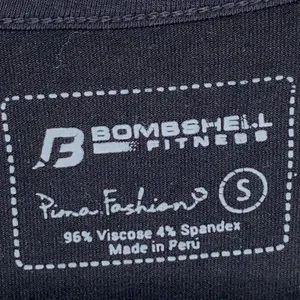 Bombshell Fitness Tank Top Black Athletic Gym Workout Women's‎ Small thumbnail 4
