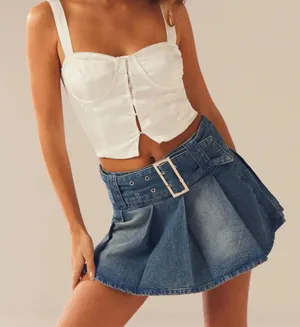 Denim Mini Skirt Peppermayo thumbnail 1