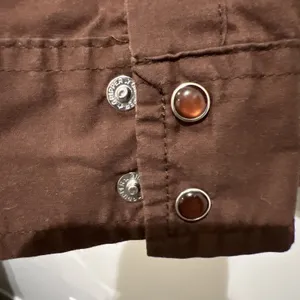 Wrancher by Wrangler Women's Brown Pearl Snap Western Shirt Long Sleeve XL y2k thumbnail 4