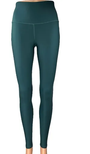 Alo Blue Pull On Mid Rise Yoga Workout Running Athletic Leggings Pants Size XS thumbnail 1