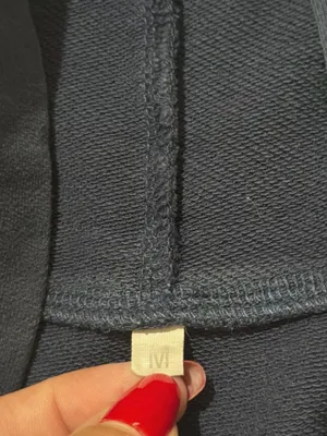 Navy Blue Hooded Sweater Size M thumbnail 4