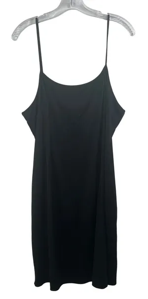 Lauren Ralph Lauren Black Slip Dress XL Spaghetti Strap Scoop Neck thumbnail 1