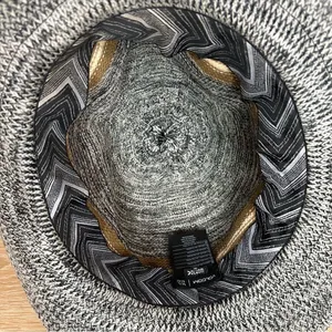 Volcom Downtown Heathered Gray Black Fedora, Size M/L thumbnail 8