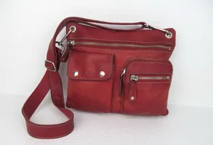 Vintage Fossil Soft Leather Sutter Crossbody Bag Women’s Everyday Purse Pink thumbnail 3
