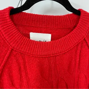 Aerie Vibrant Red Cable Knit Sweater size M oversized unisex thumbnail 10