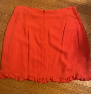 Le lis Orange Ruffle Mini Skirt thumbnail 4