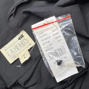NWT LA Hearts by PACSUN VTG 2010s Black A-Line Open-Back Halter Jumpsuit — LARGE thumbnail 5