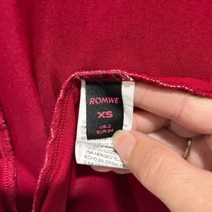 Romwe Coquette girl cherry print mesh lace trim sweetheart neckline dress red white xs thumbnail 9