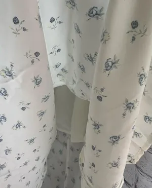 Cottagecore Ivory and Blue Floral Maxi Dress with Bustier Style Top XS thumbnail 5