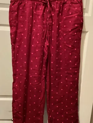 GAP Red and Pink Polka Dot Lounge Pants thumbnail 1