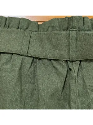 HAVE Los Angeles Green Linen Belted Pants thumbnail 4