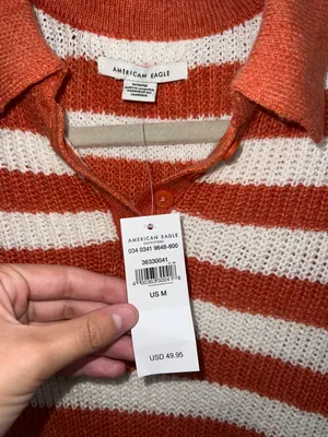 Aerie Long Sleeve Collared Sweater thumbnail 3