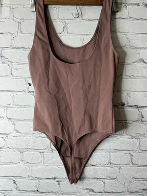 Wilfred Free Aritzia classic brown body suit medium thumbnail 3