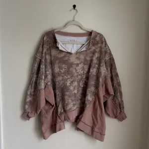 Free People Floral Oversized Sweatshirt Pullover thumbnail 2