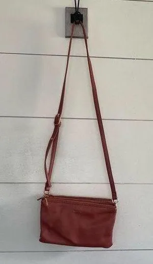 Matt & Nat Triple 3 Zip Vegan Leather Crossbody Bag thumbnail 1