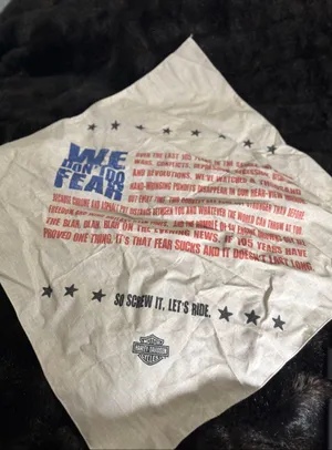 Harley Davidson Bandana, F It Let's Ride, We Don't Do Fear Original thumbnail 1