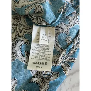 Pilcro Anthropologie Leilani Tunic Top Womens XS Blue Button Down Boho Western thumbnail 7