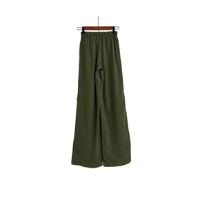 Princess Polly Paigey Flowy Wide Leg Green Drawstring Casual Relaxed Pants 2 thumbnail 2