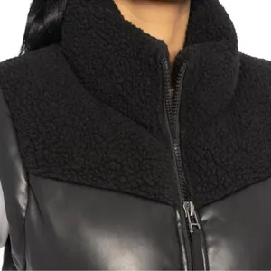 Bearpaw Ladies' Faux Leather Yoke Vest nwt thumbnail 5
