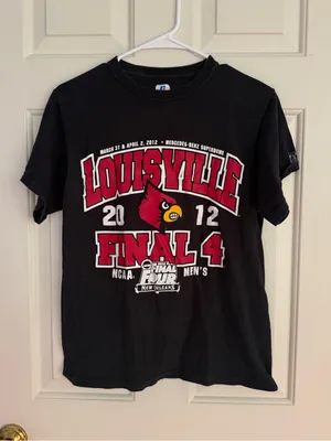 Russell Athletic Louisville Cardinals 2012 Final Four Black Graphic Tee thumbnail 1