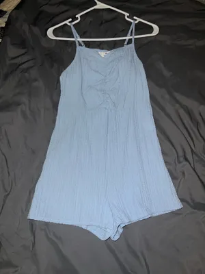 H&M Light Blue Romper thumbnail 1