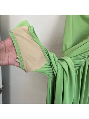 Norma Kamali Diana gown in green thumbnail 7